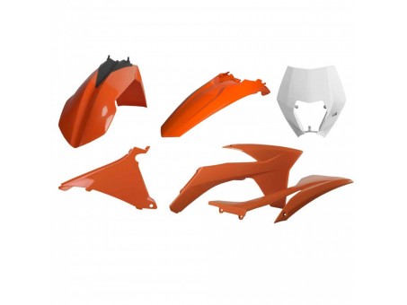 Kit plastice POLISPORT - KTM EXC/EXC-F '12-'13 - Portocaliu