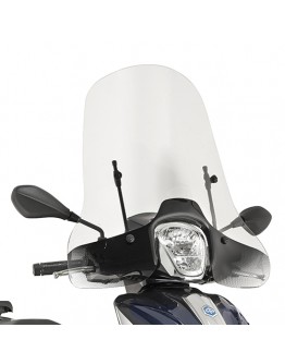 Parbriz moto KAPPA - PIAGGIO Medley 125-150 (16-19) 46,5 x 67 CM Transparent - necesar Kit montaj A5606AK