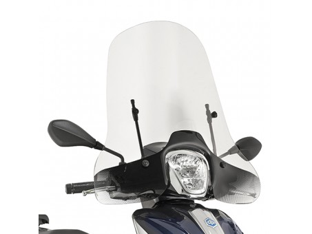 Parbriz moto KAPPA - PIAGGIO Medley 125-150 (16-19) 46,5 x 67 CM Transparent - necesar Kit montaj A5606AK