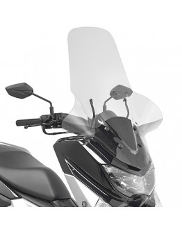 Parbriz moto KAPPA - YAMAHA N-Max 125-155 (15-19) 81,5 X 64,5 CM Transparent - necesar Kit montaj D2123KITK