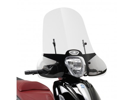 Parbriz moto KAPPA - PIAGGIO Beverly 125ie-300ie-350 (10-19) 47 x 72 CM Transparent - necesar Kit montaj A5606AK