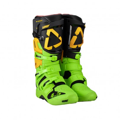 Cizme Offroad Leatt Cross 4.5 - Negru/Verde fluo