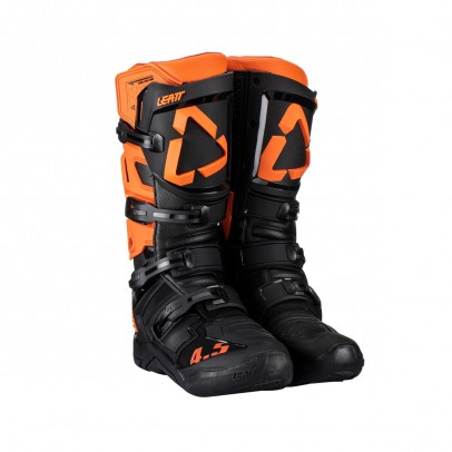 Cizme OffRoad Leatt Cross 4.5 - Negru/Portocaliu