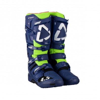 Cizme OffRoad Leatt Cross 4.5 - Albastru/Verde fluo