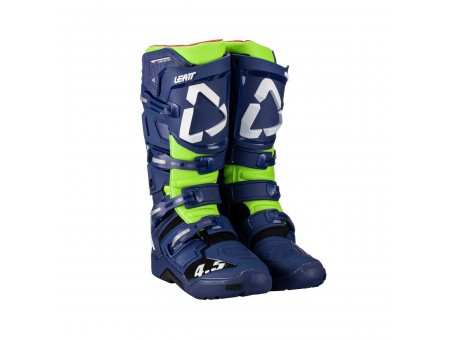 Cizme OffRoad Leatt Cross 4.5 - Albastru/Verde fluo