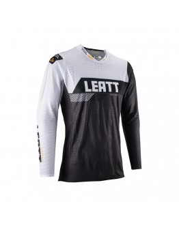 Tricou Leatt Moto 5.5 Ultraweld Jersey Graphite - Negru/Alb