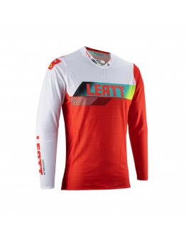 Tricou Leatt Moto 5.5 Ultraweld Jersey Red - Alb/Rosu