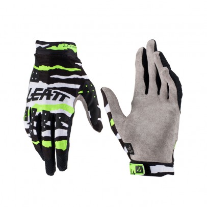 Manusi Offroad Leatt Moto 2.5 X-Flow Tiger - Negru/Alb/Galben fluo