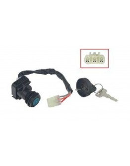 Contact pornire BRONCO (ignition switch) ARCTIC CAT 250/300/375/400/500 '01-'07, SUZUKI LT-F 250 OZARK '02-'14, LT-Z 400 QUADSPORT '03-'04, LT-F/LT-A 500F '98-'02 QUADRUNNER (OEM: 37110-07G00, 37110-09F00)