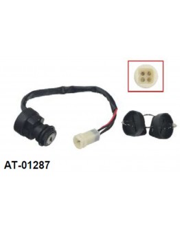 Contact pornire BRONCO (ignition switch) YAMAHA YFM 80 BADGER, YFA1 BREEZE '86-'94, YFM 100 CHAMP '87-'91, YFM 225 MOTO4 '86-'88, YFM 250/350 GRIZZLY/WARRIOR '89-'94, (OEM: 2FJ-82510-02-00, 2FJ-82510-09-00)