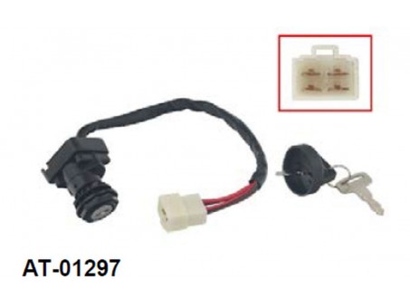 Contact pornire BRONCO (ignition switch) POLARIS TRAIL BLAZER 250 / SPORT 400 / XPLORER 400 / MAGMUM 500 / WORKER 500 '99, BIG BOSS 400L '97, SPORTSMAN 400/500 '96-'98, MAGNUM 425 '97-'98 (OEM: 4110209)