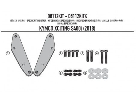 Suport parbriz KAPPA - KD6104ST KYMCO XCITING S400I (18)