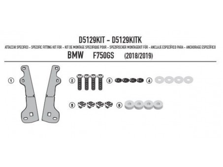 Suport parbriz KAPPA - KD5127S, KD5127ST si KAF5127 BMW F 750GS (18)