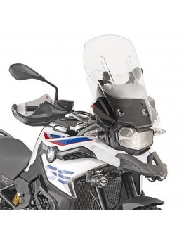 Parbriz moto KAPPA - BMW F 750 GS (18) (necesar Kit montaj D5129KITK), F 850 GS (18) Airflow reglabil Transparent