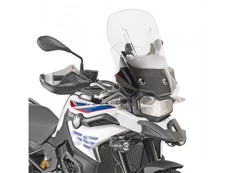 Parbriz moto KAPPA - BMW F 750 GS (18) (necesar Kit montaj D5129KITK), F 850 GS (18) Airflow reglabil Transparent