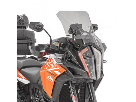 Parbriz moto KAPPA - KTM 1290 SUPER ADVENTURE R / S (17-18) 38 X 40 CM Fumuriu