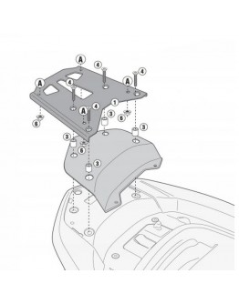 Suport pentru topcase KAPPA - HONDA FORZA 300 ABS (13-15) (cu placa MONOKEY)