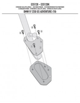 Extensie talpa cric lateral KAPPA - BMW R 1250 GS Adventure (19)