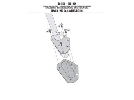 Extensie talpa cric lateral KAPPA - BMW R 1250 GS Adventure (19)