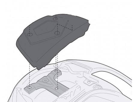 Suport pentru topcase KAPPA - SUZUKI BURGMAN 650 / EXECUTIVE (02-15) (cu placa MONOKEY)