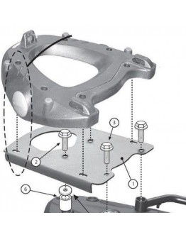 Suport pentru topcase KAPPA - BMW F 650GS (08-17), F 700GS (13-17), F 800GS (08-17), F 800 GS ADVENTURE (13-18) (cu placa MONOKEY)