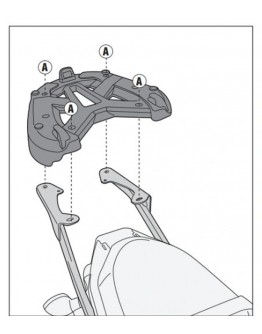 Suport pentru topcase KAPPA - YAMAHA MT 07 700 (14-15) (placa nu este inclusa)