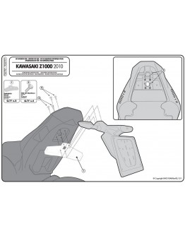 Kit montare suport lateral TK267 KAPPA - TK267