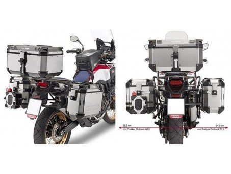 Suport pentru genti laterale KAPPA MONOKEY CAM SIDE HONDA CRF 1000L Africa Twin (16-17) - compatibil cu KFR K'FORCE ALU