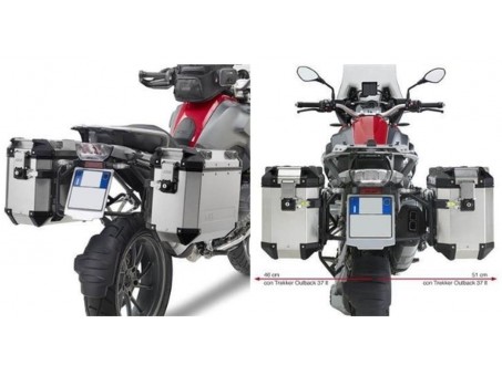 Suport pentru genti laterale KAPPA MONOKEY CAM SIDE BMW R 1200 GS (13-18), R 1250 GS (19), R 1250 GS Adventure (19) - compatibil cu KFR K'FORCE ALU