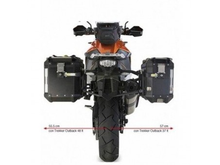 Suport pentru genti laterale KAPPA MONOKEY CAM SIDE KTM 1190 Adventure / R (13-16), 1050 Adventure / 1290 Super Adventure (15-16), 1090 Adventure / 1290 Super Adventure R / S (17-19), T (17) - compatibil cu KFR K'FORCE ALU