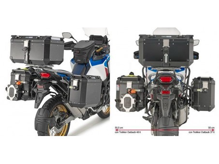 Suport pentru genti laterale KAPPA MONOKEY CAM SIDE HONDA CRF 1100L Africa Twin Adventure Sports (20) - compatibil cu KFR K'FORCE ALU