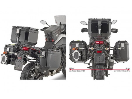 Suport pentru genti laterale KAPPA MONOKEY CAM SIDE YAMAHA Tenere 700 /WORLD RAID (19-23) - compatibil cu KFR K'FORCE ALU