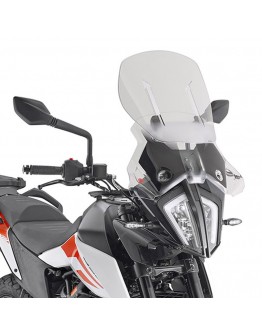 Parbriz moto KAPPA - KTM 390 Adventure (20), 790 Adventure / R (19-20) Airflow reglabil Transparent