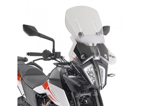 Parbriz moto KAPPA - KTM 390 Adventure (20), 790 Adventure / R (19-20) Airflow reglabil Transparent