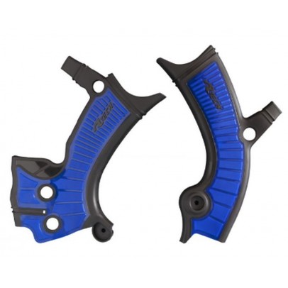 Set Protecții Cadru Racetech (RTech) Bi-Material pentru Yamaha YZF 250/ YZ-FX 250/YZF 450/YZ-FX 450/WRF 250/WRF 450 - Albastru/Negru