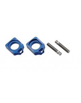 Intinzator roata spate ACCEL cu surub YAMAHA YZF 250/450 '10-'14 culoare albastru set 2 bucati