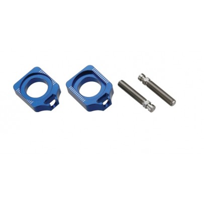 Intinzator roata spate ACCEL cu surub YAMAHA YZF 250/450 '10-'14 culoare albastru set 2 bucati