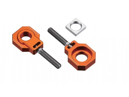 Intinzator roata spate ACCEL cu surub KTM SX 85 '13-'14 (diametru. 20MM) culoare portocaliu set 2 bucati