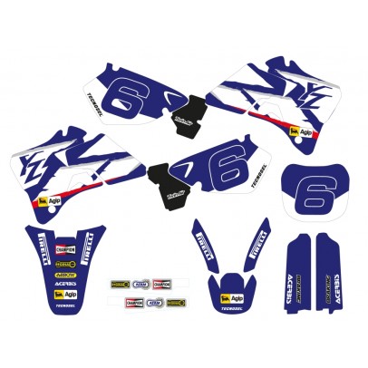 Kit grafic BLACKBIRD YAMAHA YZ 125/250 '96-'01 REPLICA TEAM YAMAHA 1998