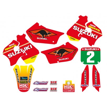 Kit grafic BLACKBIRD SUZUKI RM 125/250 '96-'00 REPLICA TEAM SUZUKI 1998