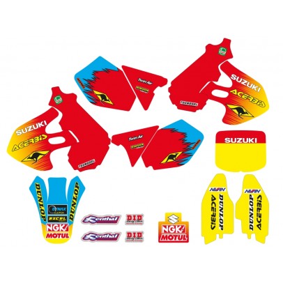 Kit grafic BLACKBIRD SUZUKI RM 125/250 '96-'00 REPLICA TEAM SUZUKI 1999