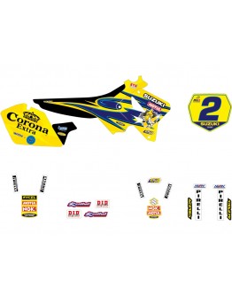 Kit grafic BLACKBIRD SUZUKI RM 125/250 '01-'24 REPLICA TEAM SUZUKI 2001