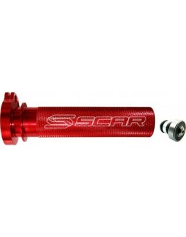 Tub Acceleratie SCAR din aluminiu HONDA CRF 250R '04-'24, CRF 450R '02-'24 - Rosu