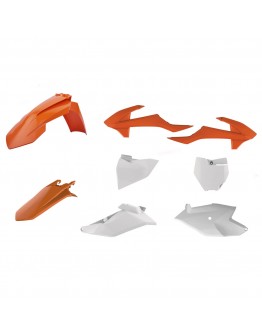 Kit plastice POLISPORT - KTM SX - Portocaliu Alb