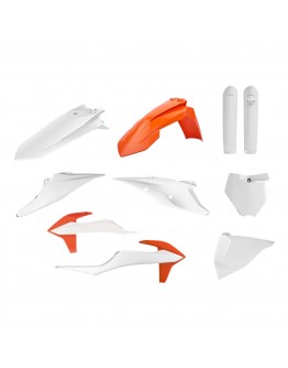 Kit plastice POLISPORT - (FULL KIT) KTM SX/SX-F '19-22  - Portocaliu Alb