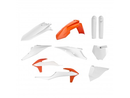 Kit plastice POLISPORT - (FULL KIT) KTM SX/SX-F '19-22  - Portocaliu Alb