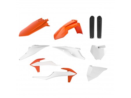 Kit plastice POLISPORT - (FULL KIT) KTM SX/SX-F '19-22  - Portocaliu Alb