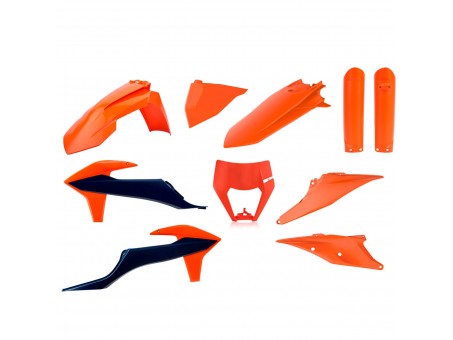 Kit plastice POLISPORT - (FULL KIT) KTM EXC/EXC-F TPI '20-'23 - Portocaliu Albastru