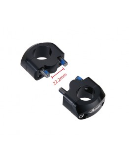 Inaltator Ghidon ACCEL diametru 22MM-22MM, Inaltime 20MM - Negru