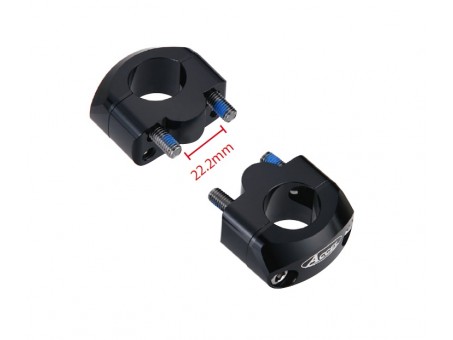 Inaltator Ghidon ACCEL diametru 22MM-22MM, Inaltime 20MM - Negru